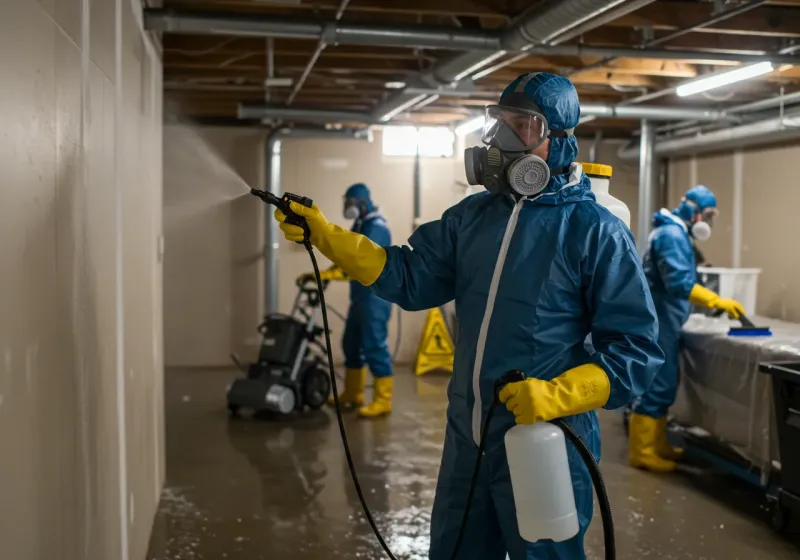 Basement Sanitization and Antimicrobial Treatment process in Kaunakakai, HI